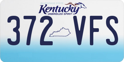 KY license plate 372VFS