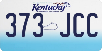 KY license plate 373JCC