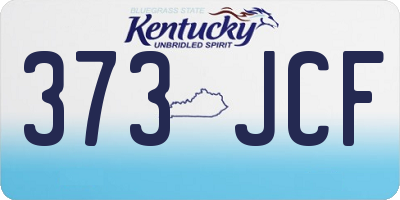 KY license plate 373JCF