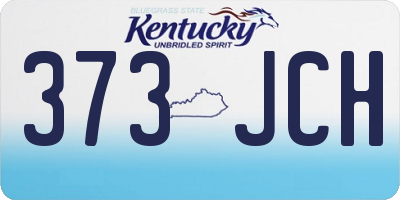 KY license plate 373JCH