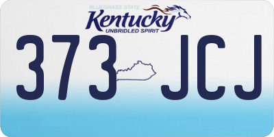 KY license plate 373JCJ