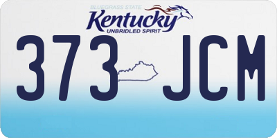 KY license plate 373JCM