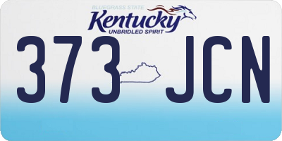 KY license plate 373JCN