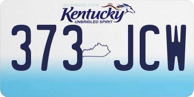 KY license plate 373JCW