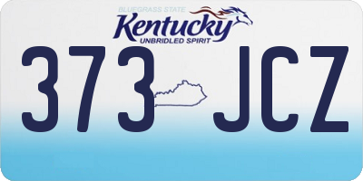 KY license plate 373JCZ