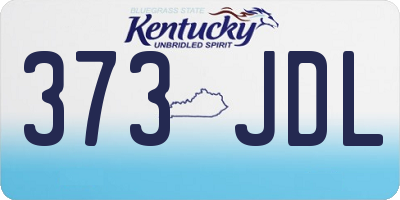 KY license plate 373JDL