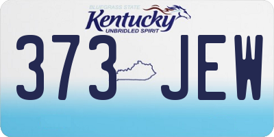 KY license plate 373JEW