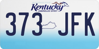 KY license plate 373JFK