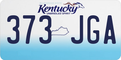 KY license plate 373JGA