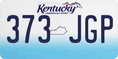 KY license plate 373JGP