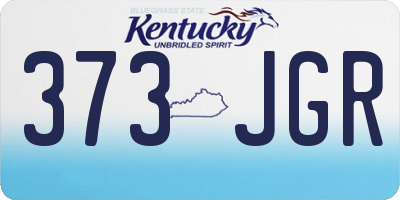 KY license plate 373JGR