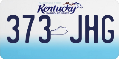 KY license plate 373JHG