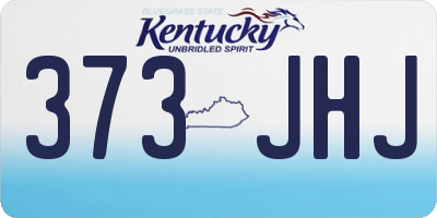 KY license plate 373JHJ