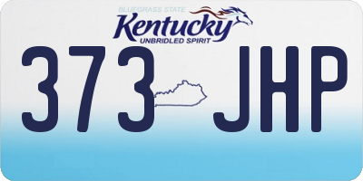 KY license plate 373JHP