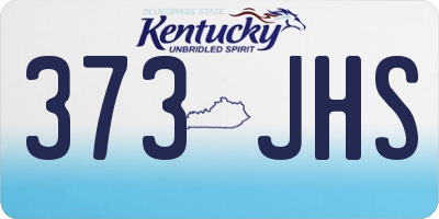 KY license plate 373JHS