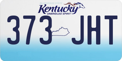 KY license plate 373JHT