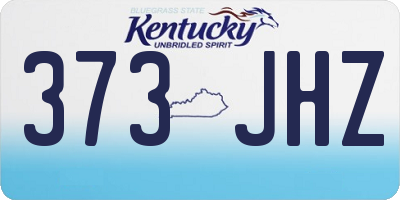 KY license plate 373JHZ
