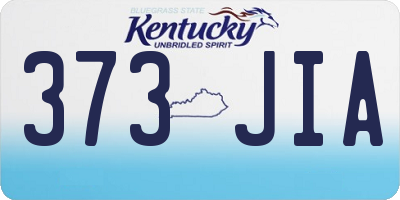 KY license plate 373JIA