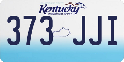 KY license plate 373JJI