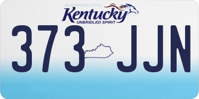 KY license plate 373JJN