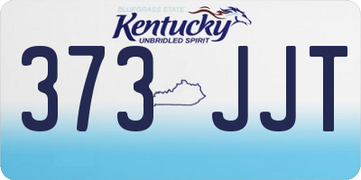 KY license plate 373JJT