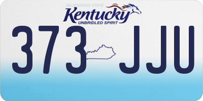 KY license plate 373JJU