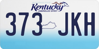 KY license plate 373JKH