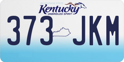 KY license plate 373JKM