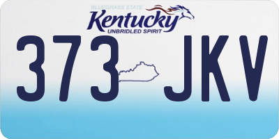 KY license plate 373JKV