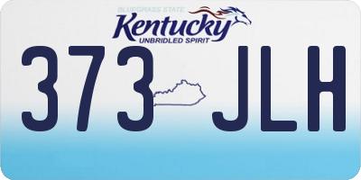 KY license plate 373JLH