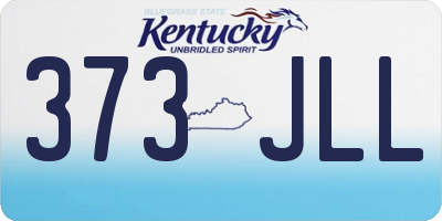 KY license plate 373JLL