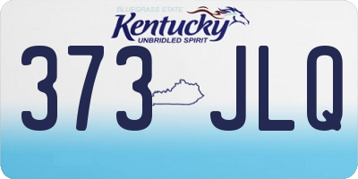 KY license plate 373JLQ