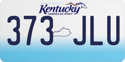 KY license plate 373JLU