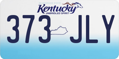 KY license plate 373JLY