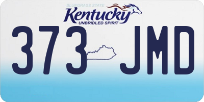 KY license plate 373JMD