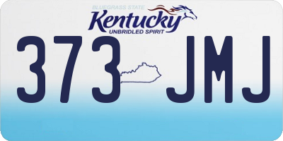 KY license plate 373JMJ