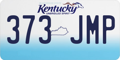 KY license plate 373JMP
