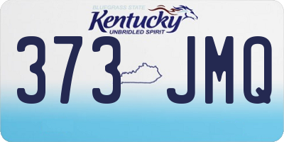 KY license plate 373JMQ
