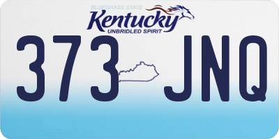 KY license plate 373JNQ