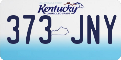KY license plate 373JNY