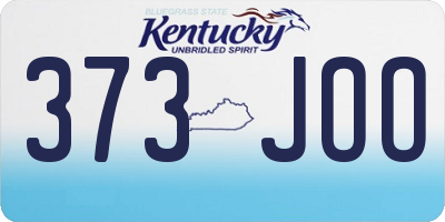 KY license plate 373JOO
