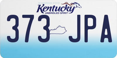 KY license plate 373JPA