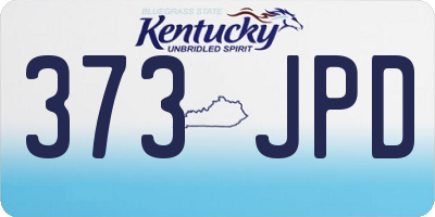 KY license plate 373JPD