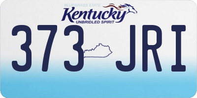 KY license plate 373JRI