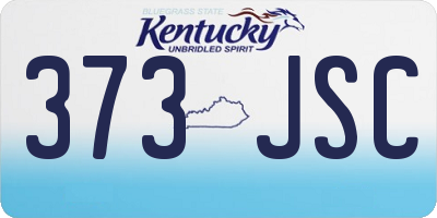 KY license plate 373JSC