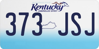 KY license plate 373JSJ
