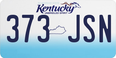 KY license plate 373JSN