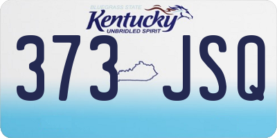 KY license plate 373JSQ