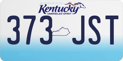 KY license plate 373JST