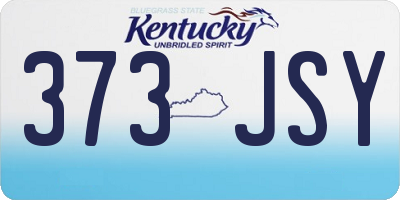 KY license plate 373JSY